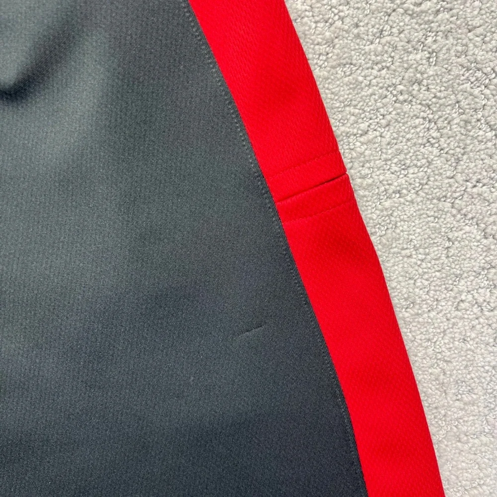 Y2k Jordan Track Pants Mens Large Red Black Jumpman Basketball Jogger Ankle Zip